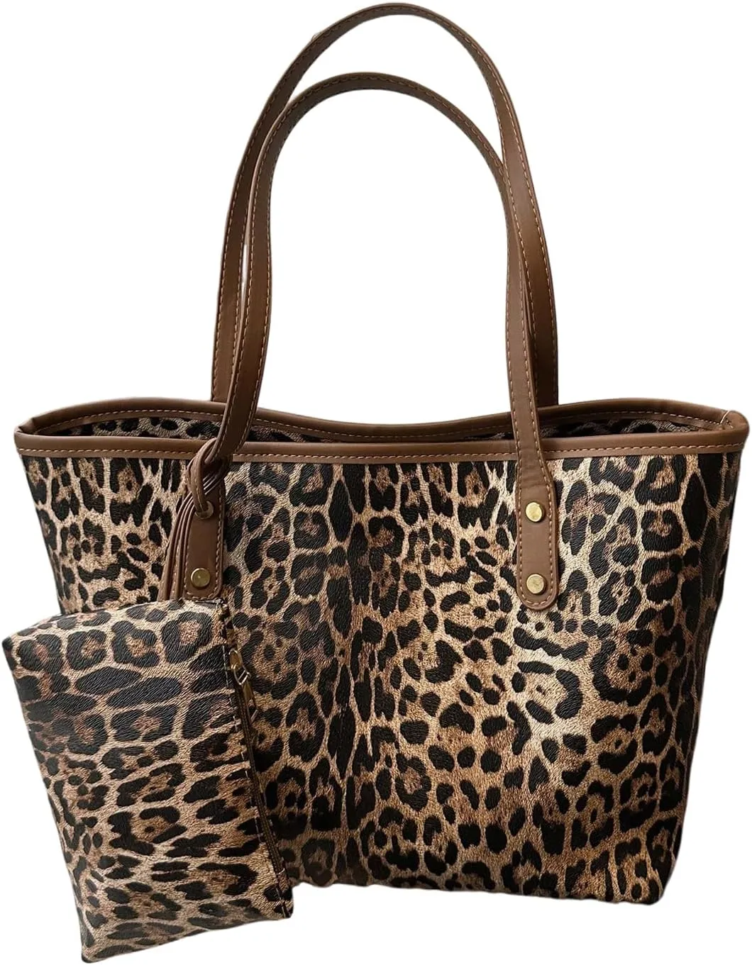 SHENHE Women's Vintage Tote Bag Large Capacity Travel Work Shoulder Bag Handbag with Mini Purse