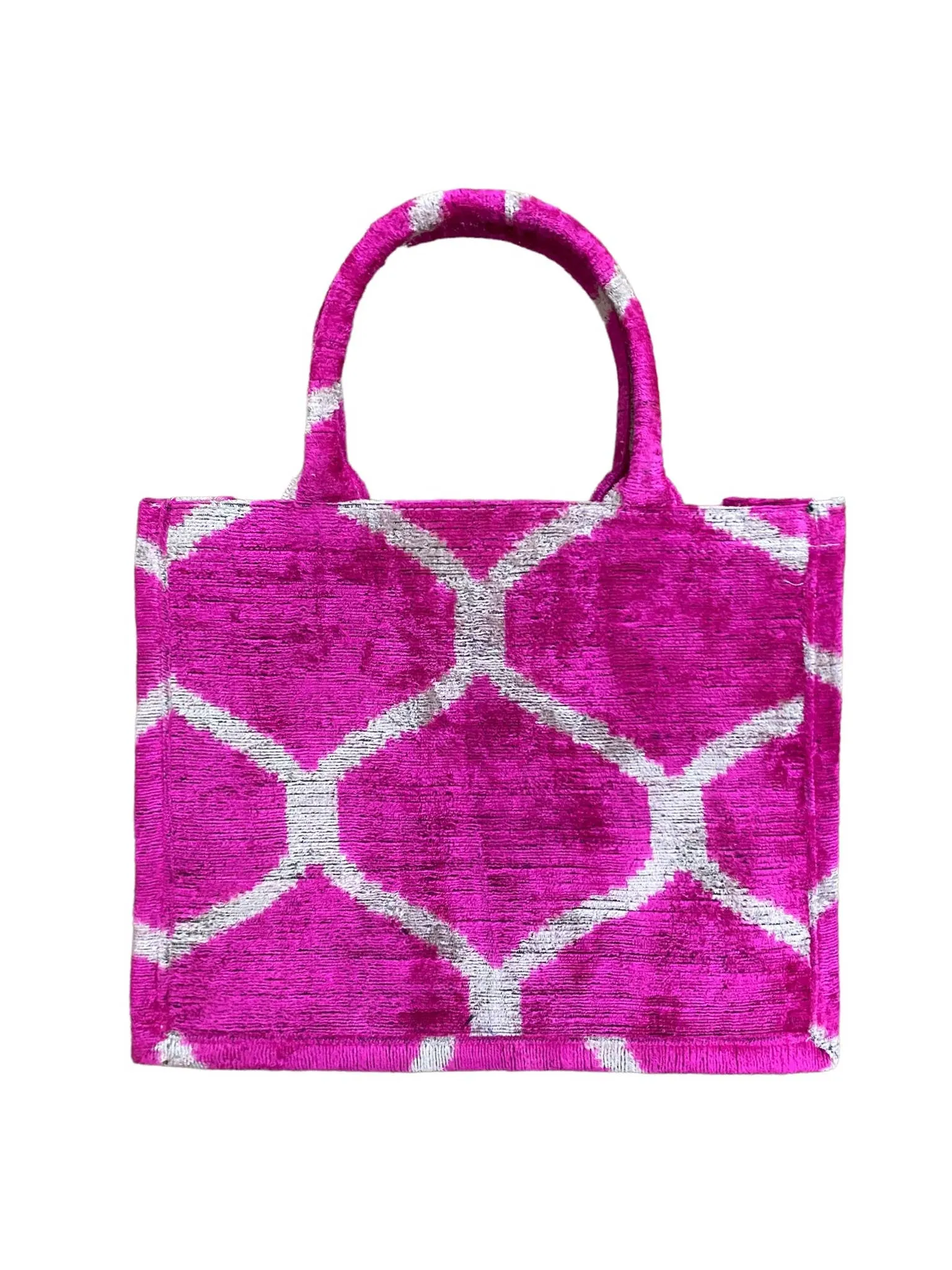 Silk Velvet Ikat Large Tote Bag