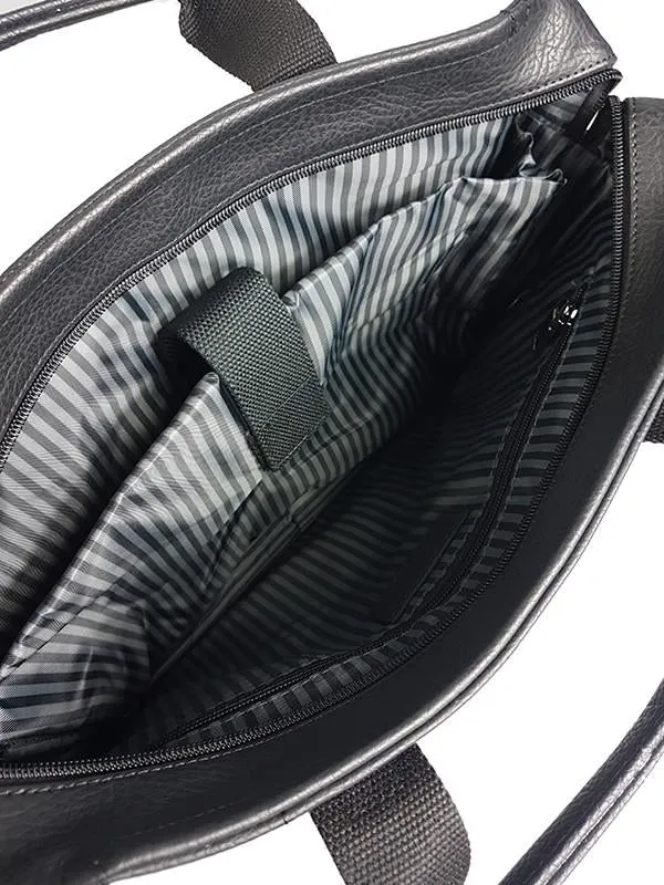 SIMON - Mens Leather Laptop Satchel Bag