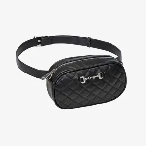 Snaffle Bit Cross Body & Waist Bag - Black