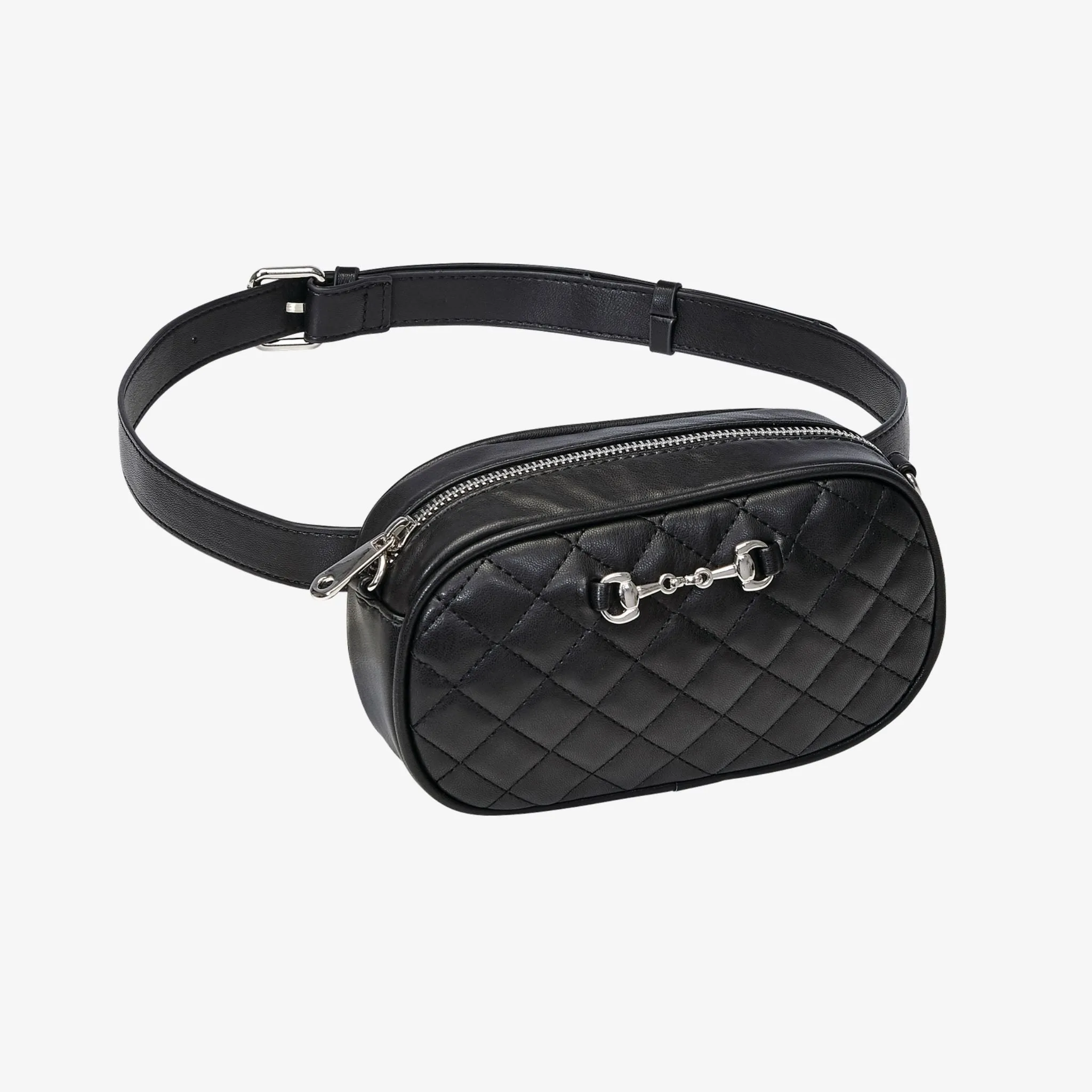 Snaffle Bit Cross Body & Waist Bag - Black