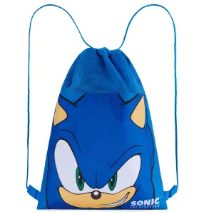 Sonic The Hedgehog Kids Drawstring Bags - Gamer Swimming Bag, School, Sports, PE Bag