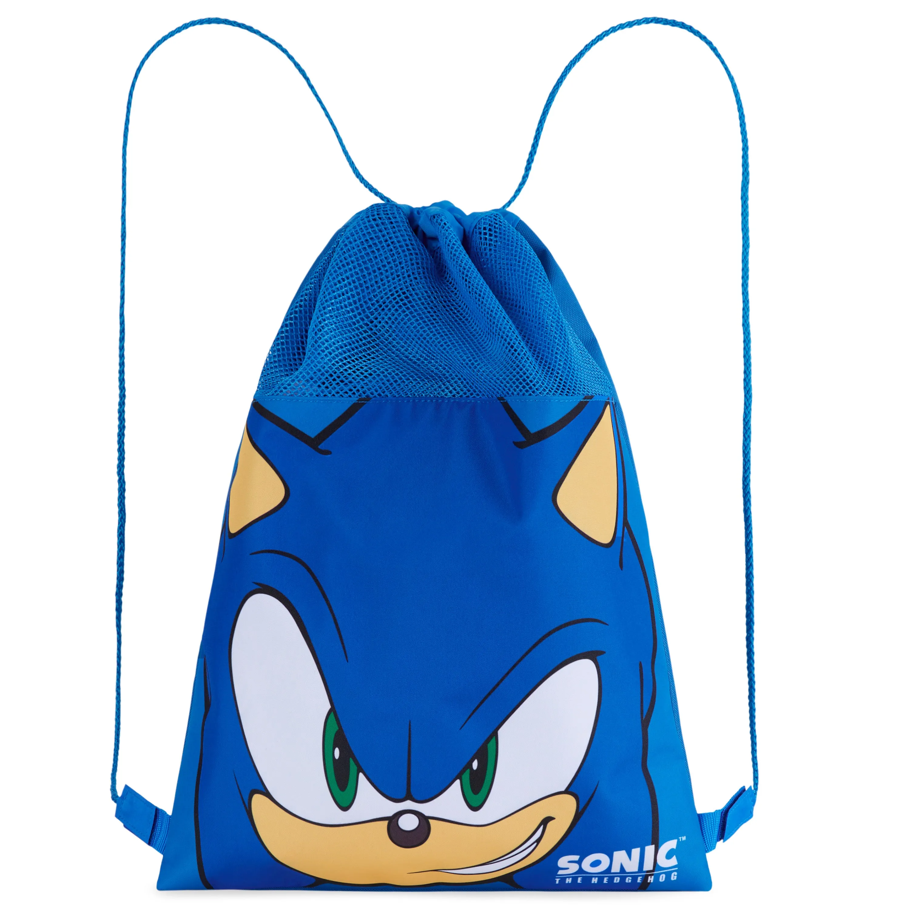 Sonic The Hedgehog Kids Drawstring Bags - Gamer Swimming Bag, School, Sports, PE Bag