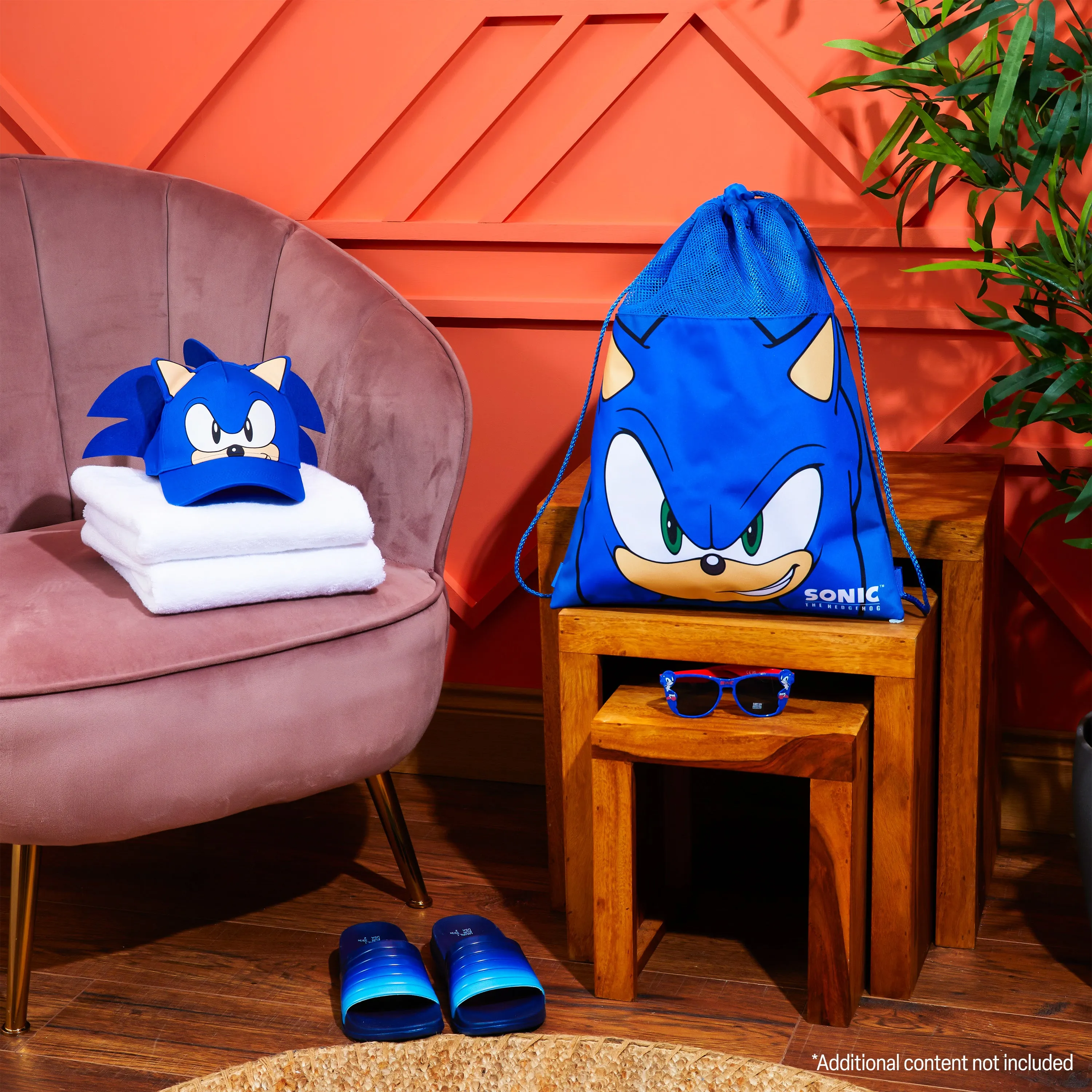Sonic The Hedgehog Kids Drawstring Bags - Gamer Swimming Bag, School, Sports, PE Bag