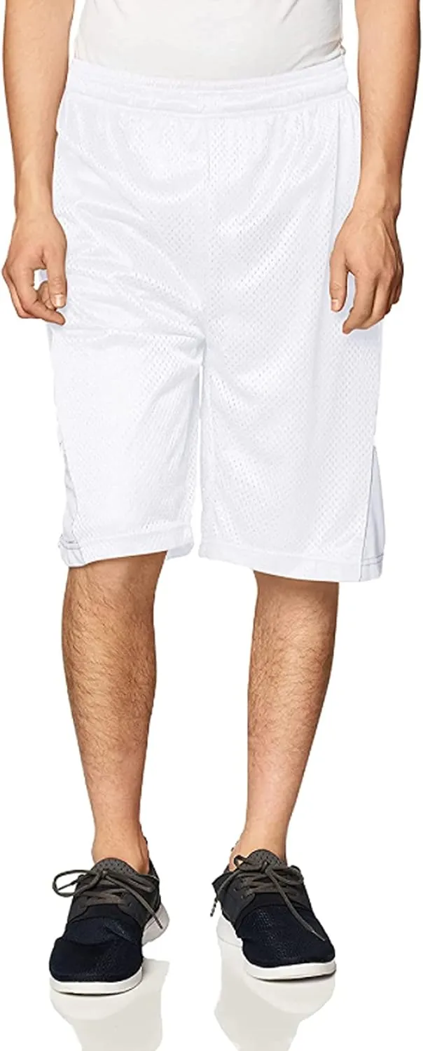 Southpole Men's Athletic Gym Mesh Shorts with Pockets, Lightweight, Quick Dry, Breathable