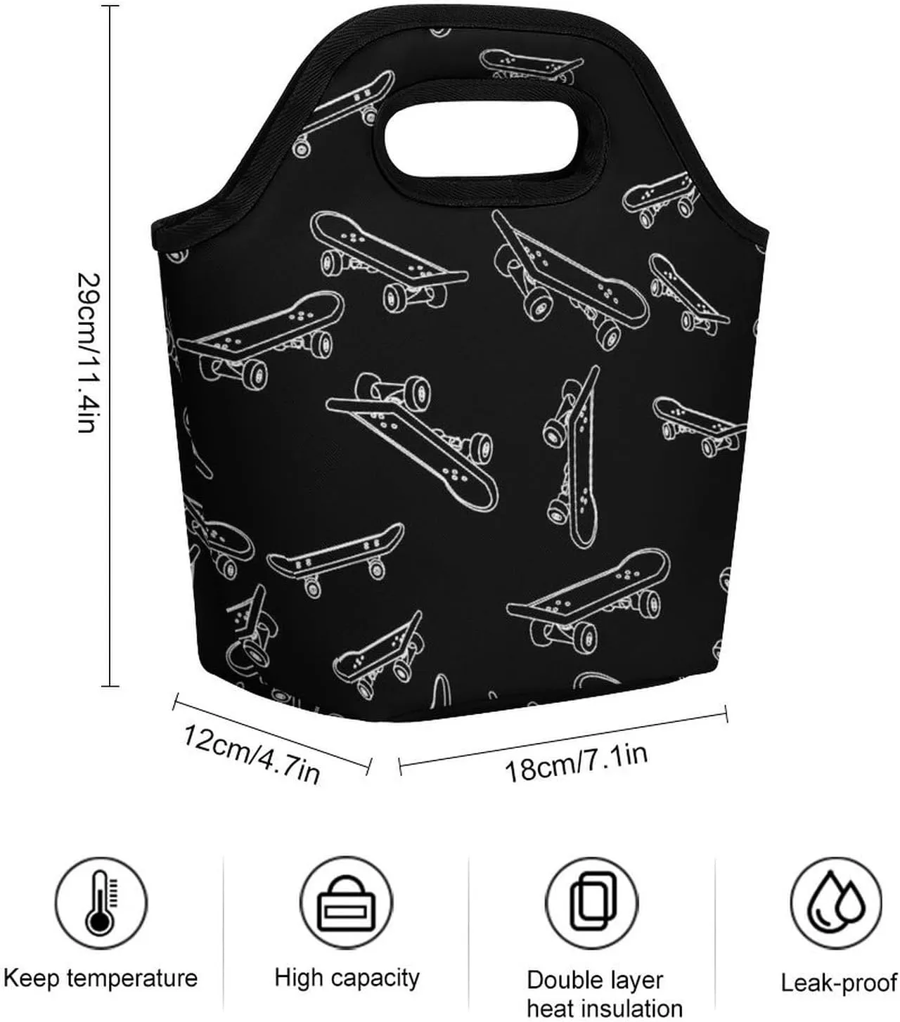 Southwest Canyons Diamon Portable Portable Dining Bag, Large Capacity Dining Bag