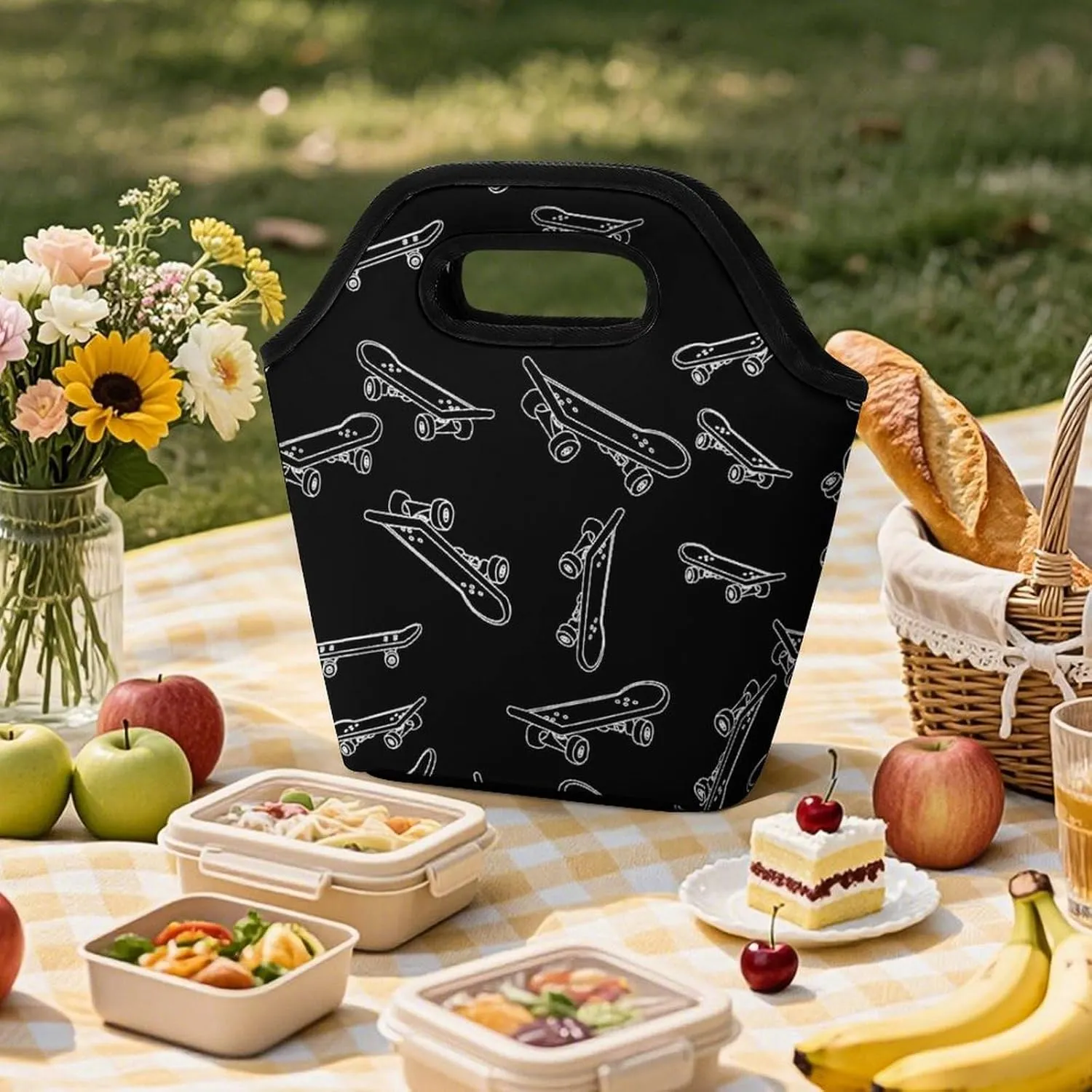 Southwest Canyons Diamon Portable Portable Dining Bag, Large Capacity Dining Bag