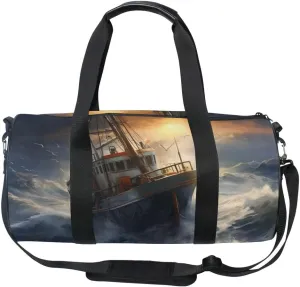Sports Gym Bag Gym Duffle Bag Sport Bags for Men Women Shipwreck 2 Durable Handle Luggage Bag