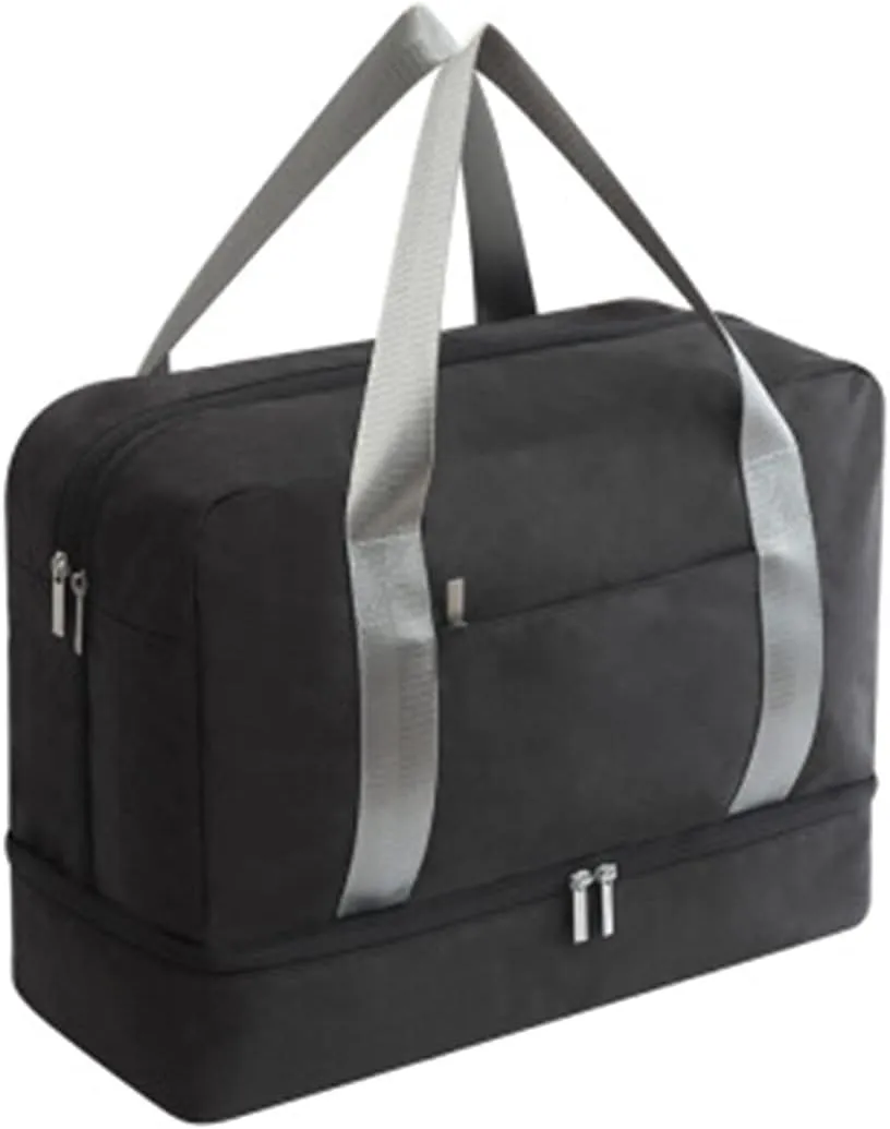 Sports Training Gym Shoes Storage Men Woman Fitness Bags Durable Multifunction Handbag Outdoor Sporting Tote (Black)