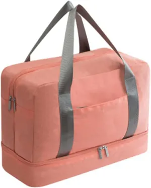 Sports Training Gym Shoes Storage Men Woman Fitness Bags Durable Multifunction Handbag Outdoor Sporting Tote (Pink)
