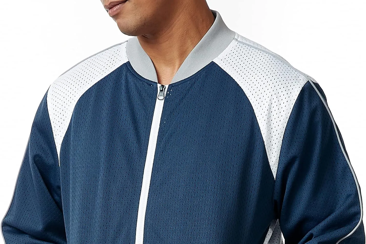 STACY ADAMS Men’s 2pc Mesh Sport-Casual Zip Tracksuit