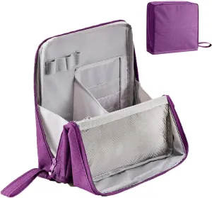 Standing Makeup Bag – Portable, Large Capacity, Multi-purpose Large Capacity Oxford Cloth Standing Makeup Bag (1 Dark)