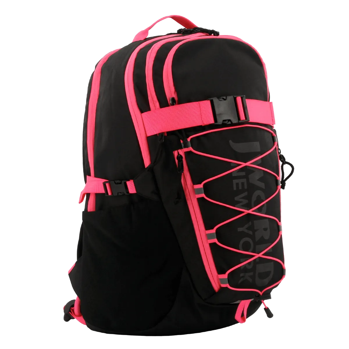 Stride Laptop Backpack in Black Pink