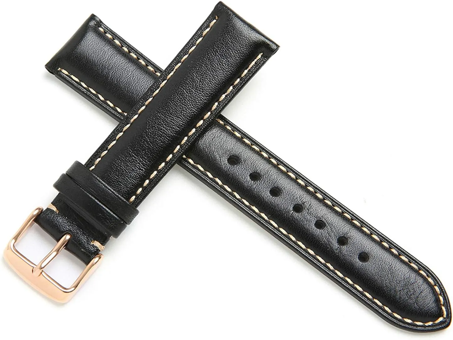 Stylish and Stylish Watch Bands for Men Women Calfskin Leather Watch Strap with Buckle