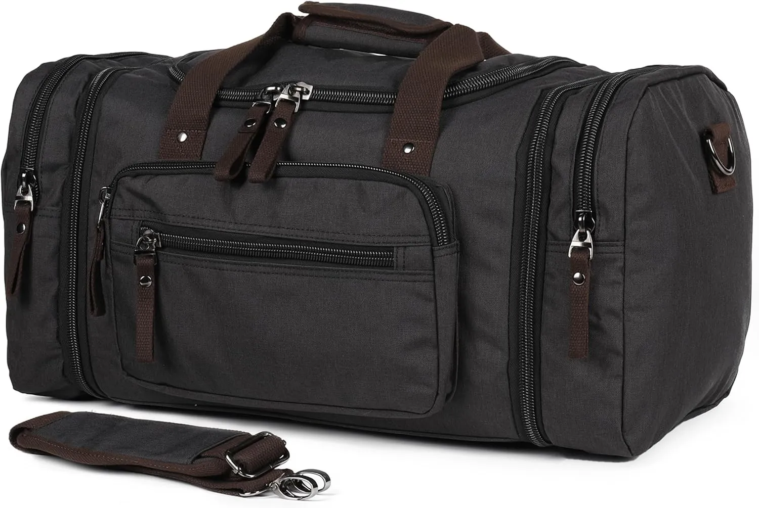 Stylish Duffle Bag for Travel – Expandable to 40L Lightweight and Waterproof Weekender Bag with Multiple Pockets and Adjustable Shoulder Strap for Men & Women – A Premium Carry On Duffle Bag