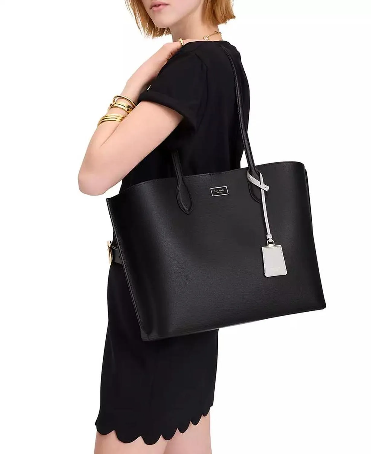 Suite Leather Work Tote Bag