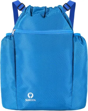 Sukeen Drawstring Backpack Swim Bag Lightweight String Backpack for Beach Pickleball Swimming Pool Gym Workout Gear Sport