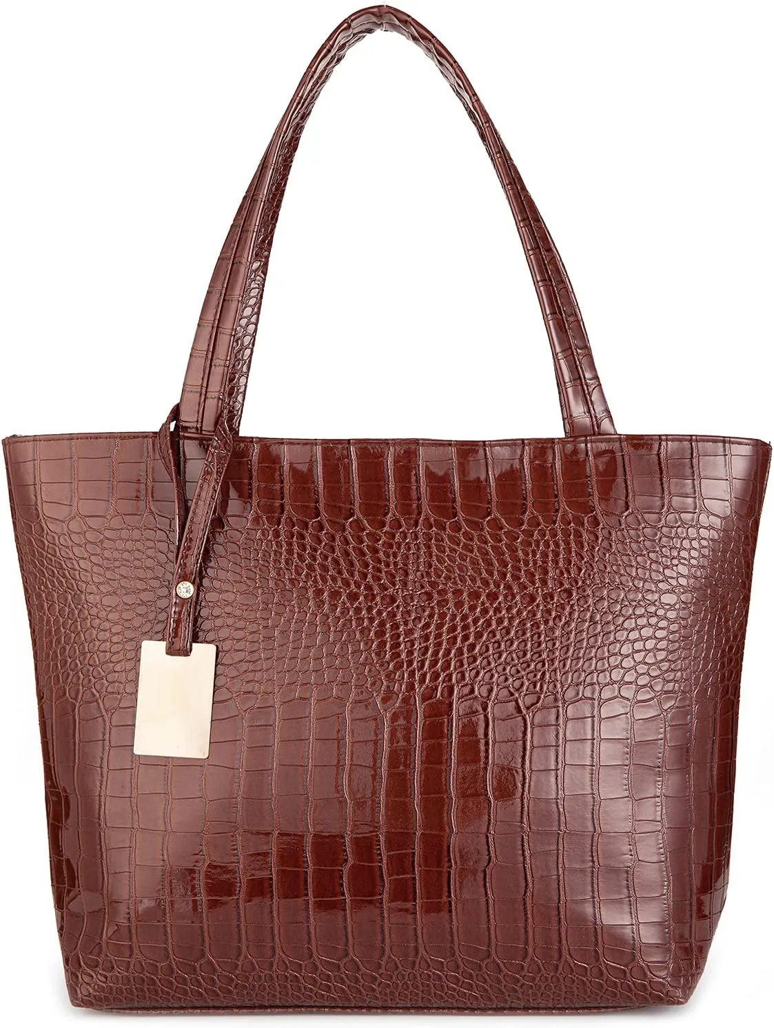 SUMGOGO Purse and Handbag for Women Crocodile Satchel Large Shoulder Tote Bag Wallets