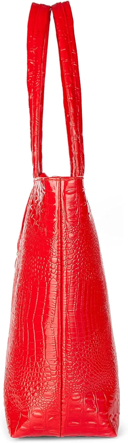 SUMGOGO Purse and Handbag for Women Crocodile Satchel Large Shoulder Tote Bag Wallets