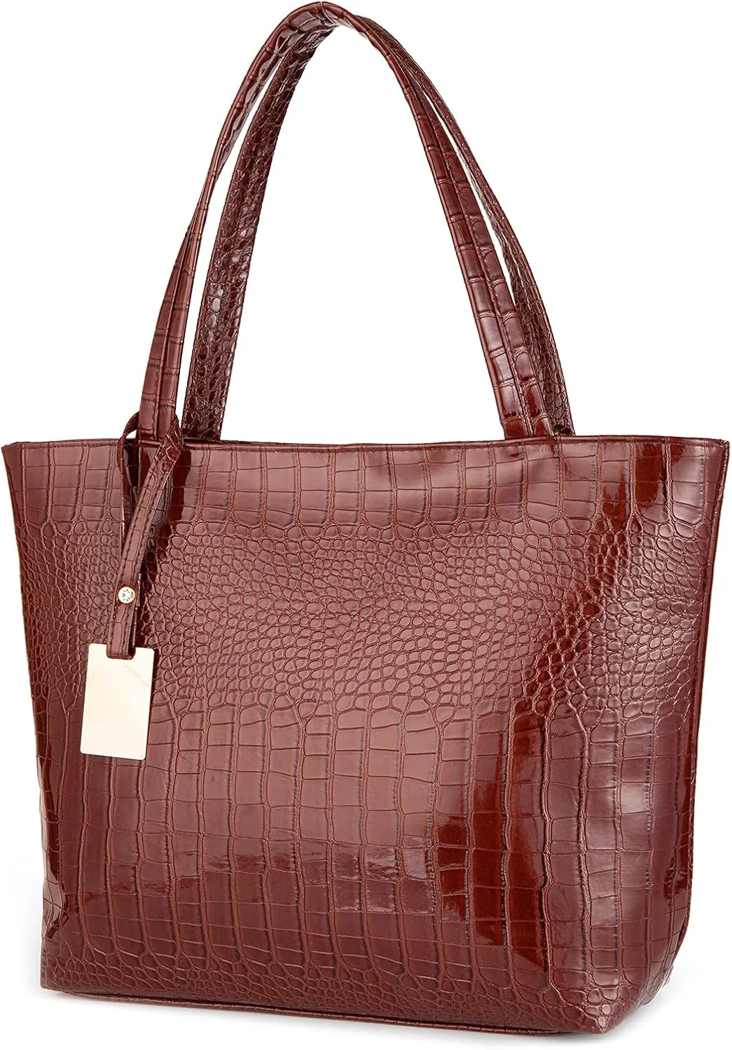 SUMGOGO Purse and Handbag for Women Crocodile Satchel Large Shoulder Tote Bag Wallets