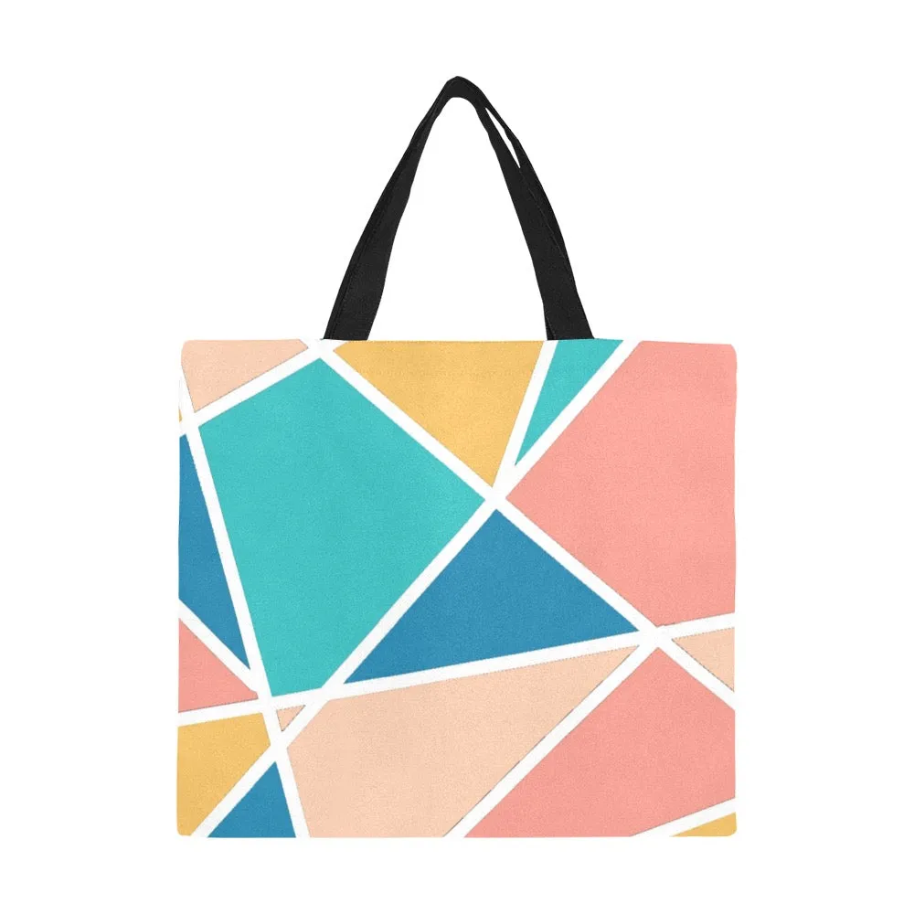 Summer Angles All Over Print Canvas Tote Bag/Large