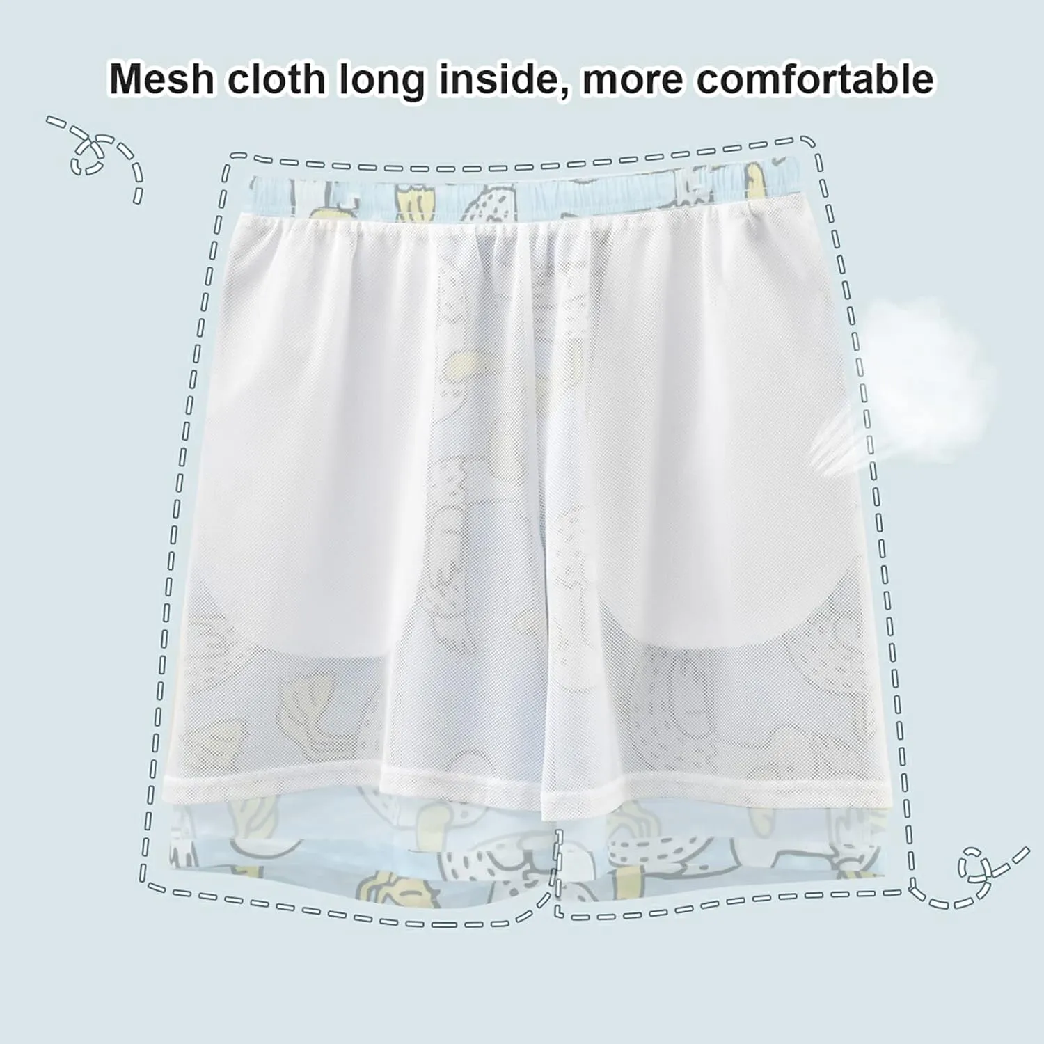 Sweet Dogs Men's Swim Trunks Quick Dry Beach Shorts with Pockets and Mesh Lining