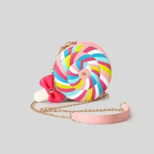Sweet Rainbow Lollipops Crossbody Bag
