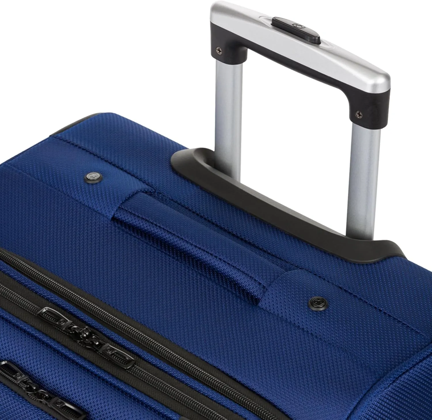 SwissGear Sion Softside Expandable Luggage, Blue, Checked-Medium 25-Inch