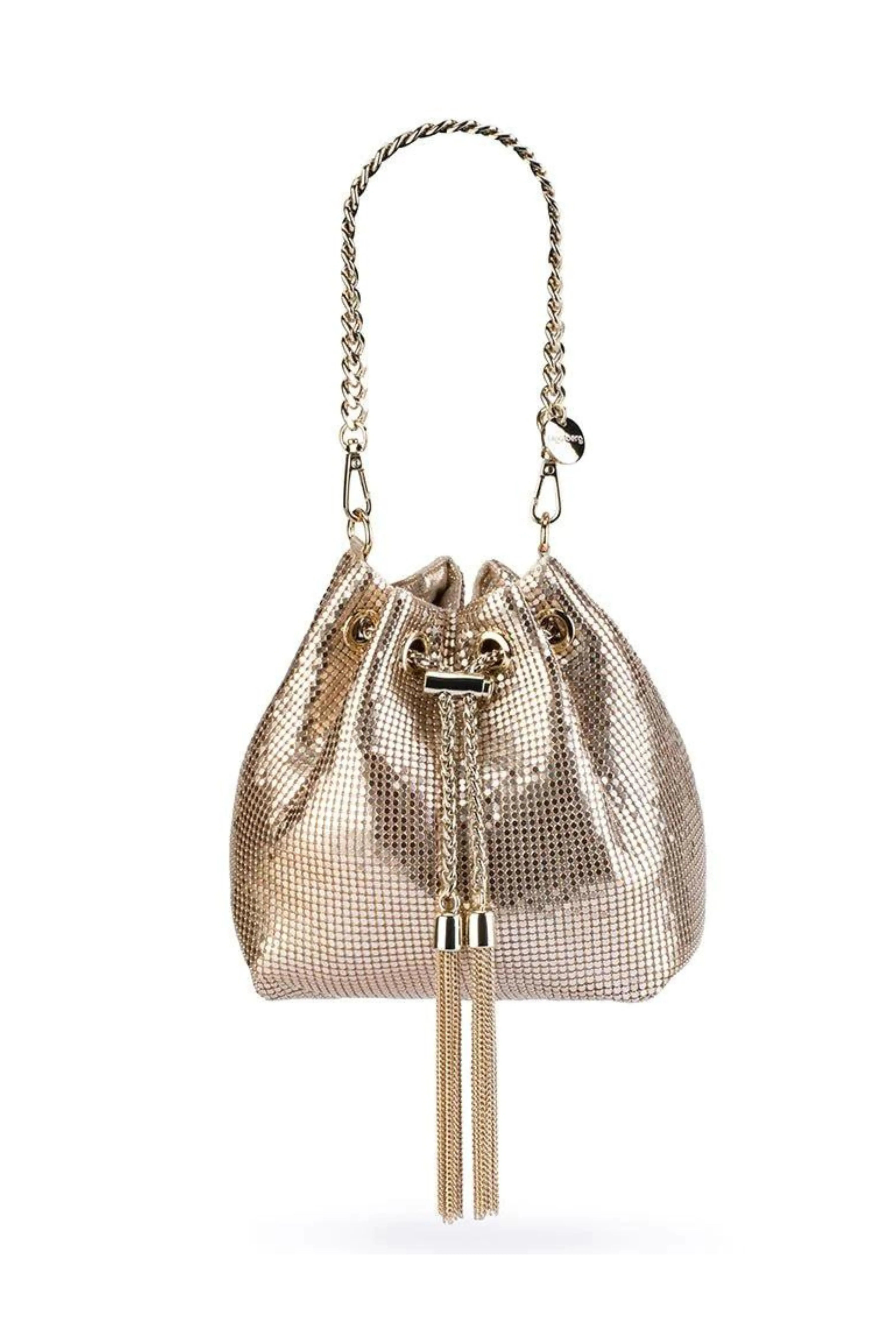 Sylvia Mesh Pouch Bag - Gold
