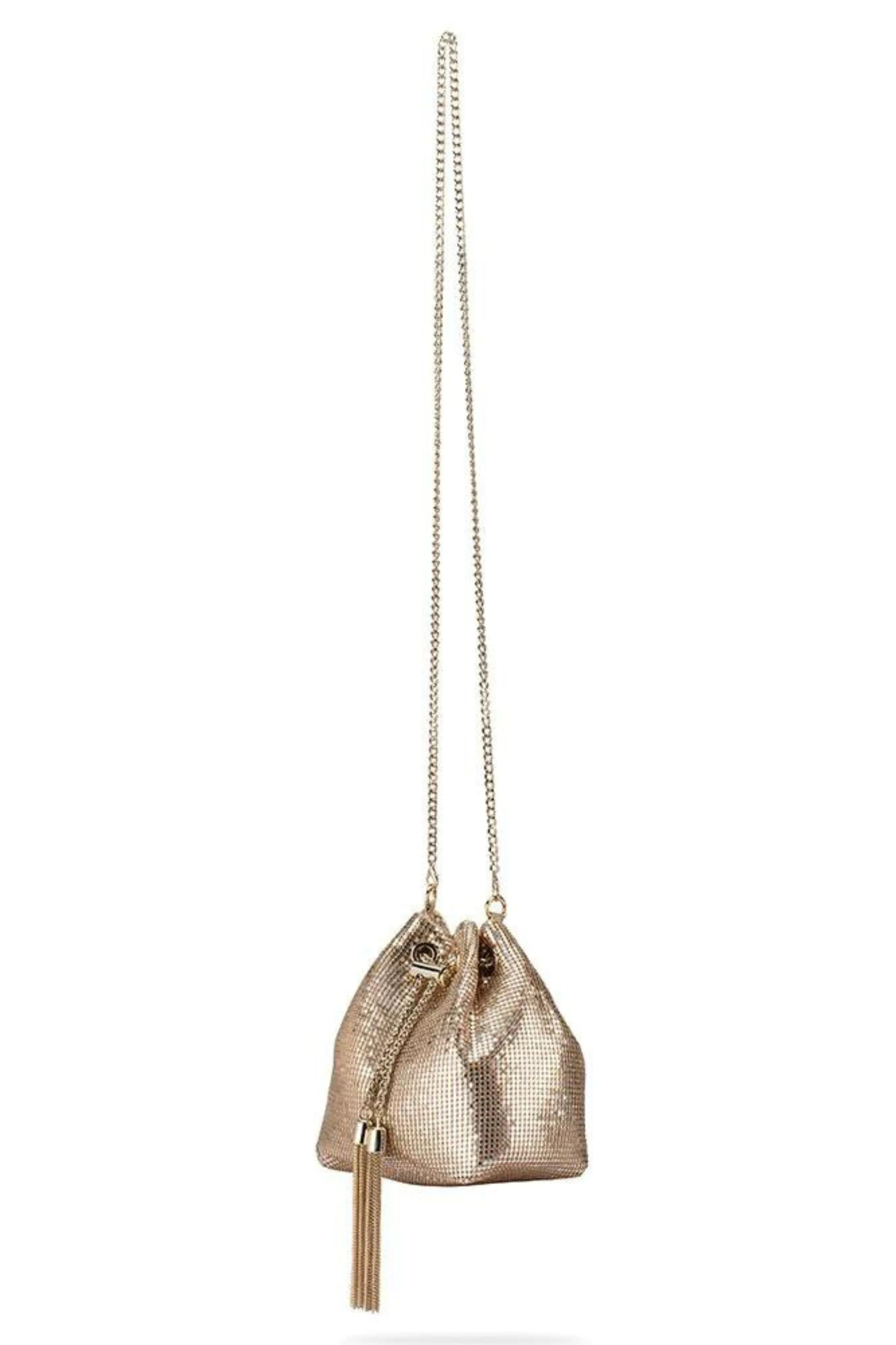 Sylvia Mesh Pouch Bag - Gold