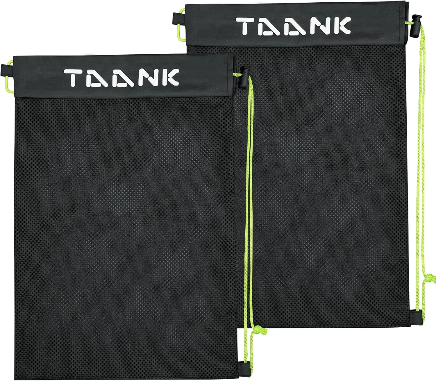 TAANK 1 Pcs/2 Pcs Mesh Bag, with Drawstring Closure,18x12inch(45 * 30cm) small mesh Bag for Pickleballs&Softballs&Tennis&BaseBalls&Golf Balls.Mesh Laundry bags&Beach bag
