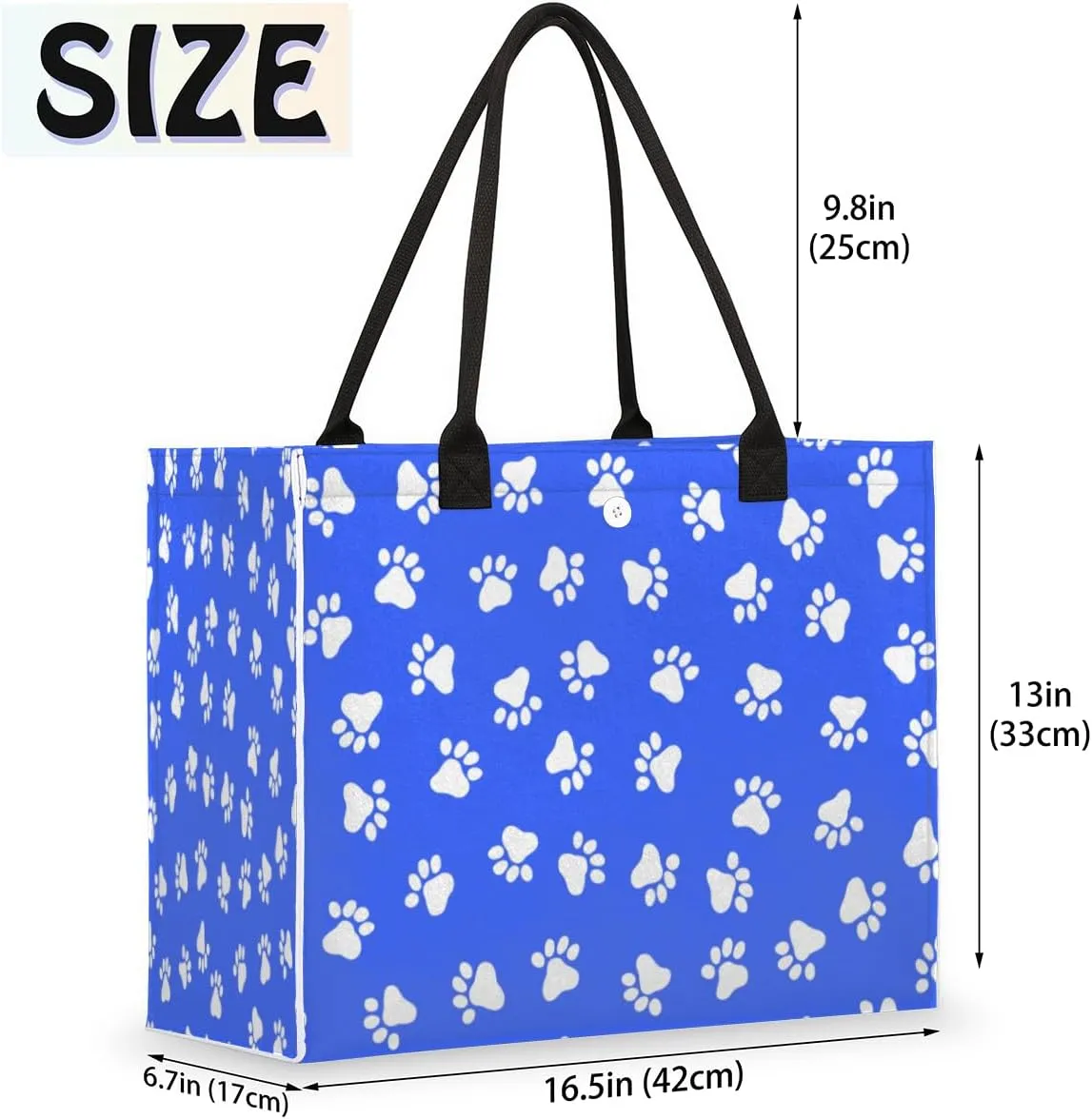 Tavisto White Black Skull Cute Tote Bag with Pockets - Versatile and Spacious Tote Bag for Women