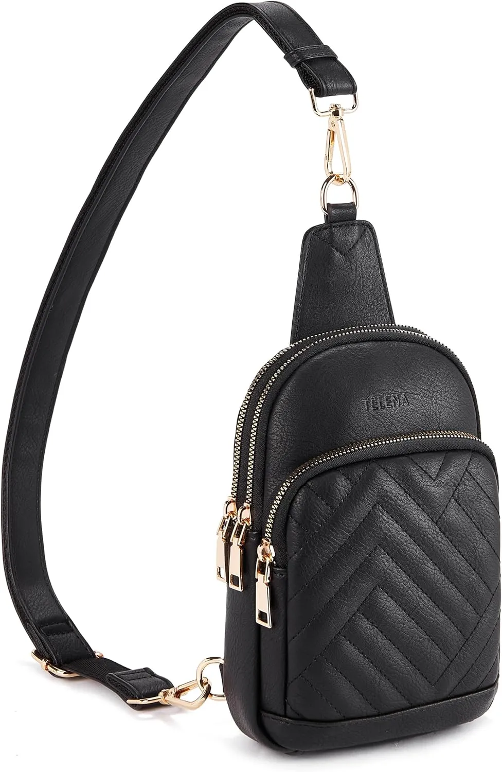 Telena Sling Bag for Women Crossbody Bags Fanny Packs for Women Cross Body Waist Pack with Detachable Strap