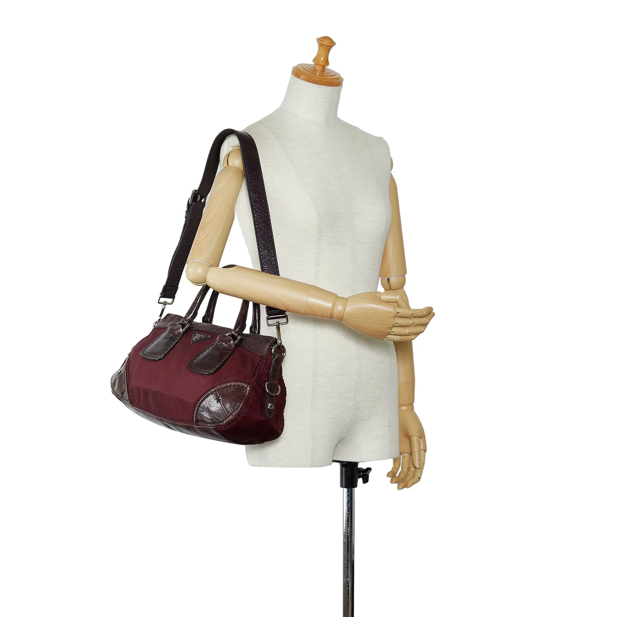 Tessuto Satchel Future-proof Top Quality Trimmed Prada Vitello Heavy discount