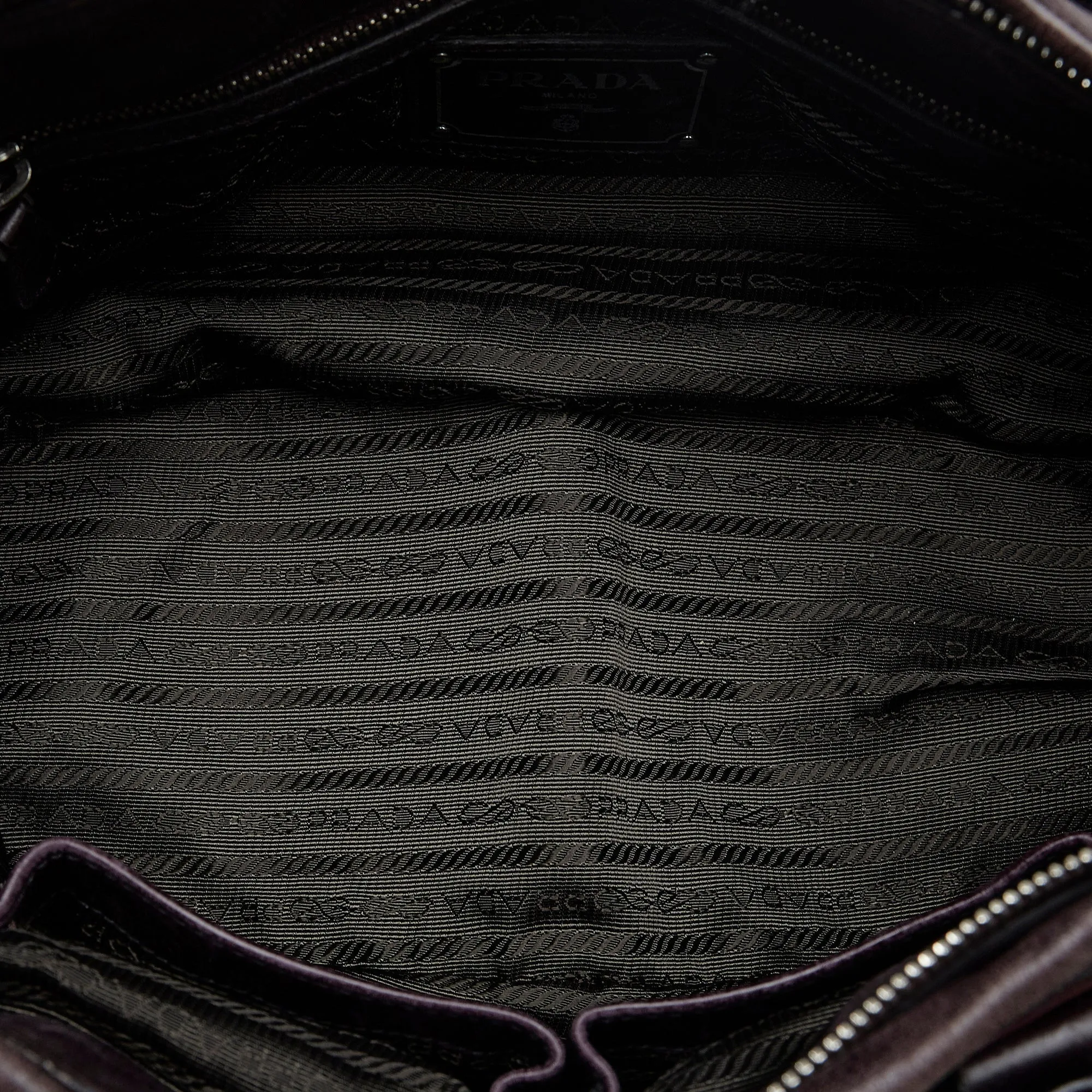Tessuto Satchel Future-proof Top Quality Trimmed Prada Vitello Heavy discount