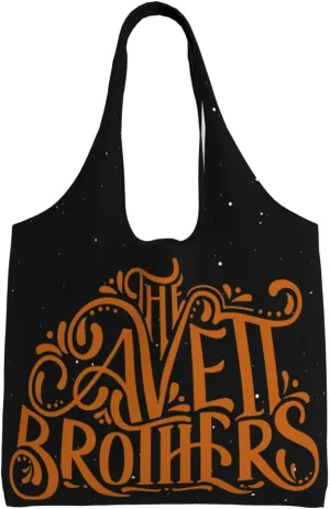 The Avett Musics Brothers Shoulder Canvas Tote for Women Weekender Handbag Reusable Grocery Shopping Bag