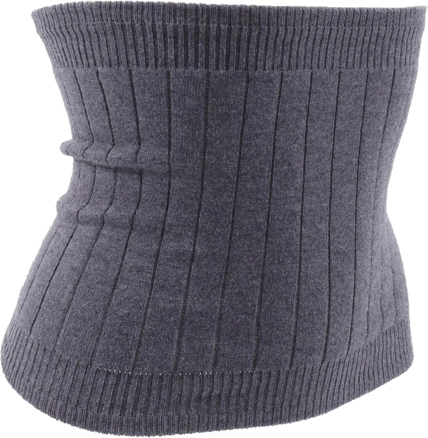 Thermal Cashmere Belt Breathable Waist Support Warming Belt for Comfort Grey