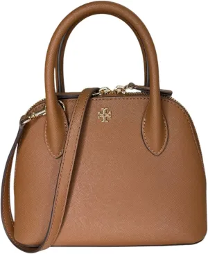 Tory Burch Emerson Women's Mini Dome Satchel Crossbody Saffiano Leather