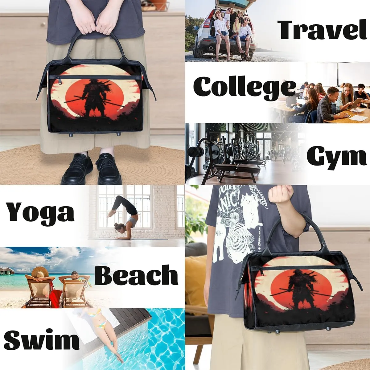 Tote Bag for Women, Lightweight Tote Bag with Zipper, Large Shoulder Bag Handbag for Travel, Work
