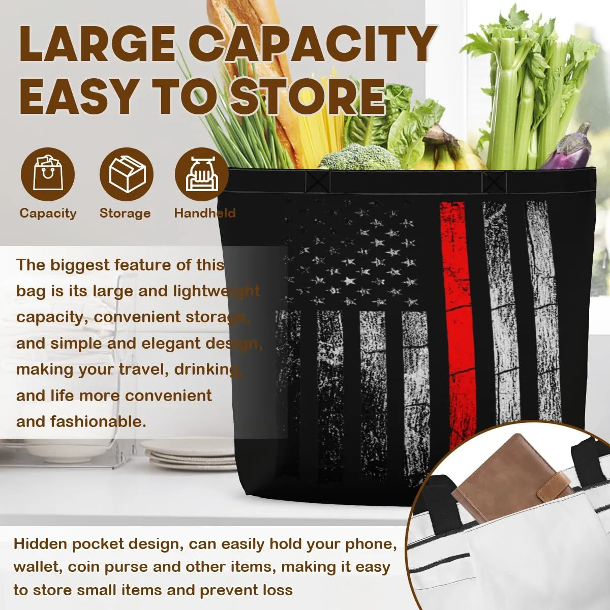 Tote Bag for Women Men Large Reusable Beach Shoulder Bags With Zipper for Gym Shopping Travel Gifts Yoga