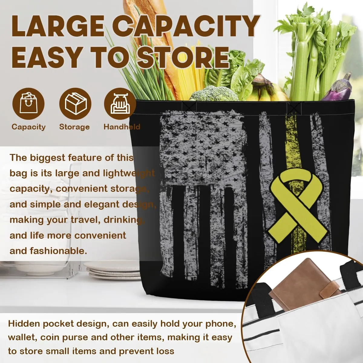 Tote Bag for Women Men Large Reusable Beach Shoulder Bags With Zipper for Gym Shopping Travel Gifts Yoga