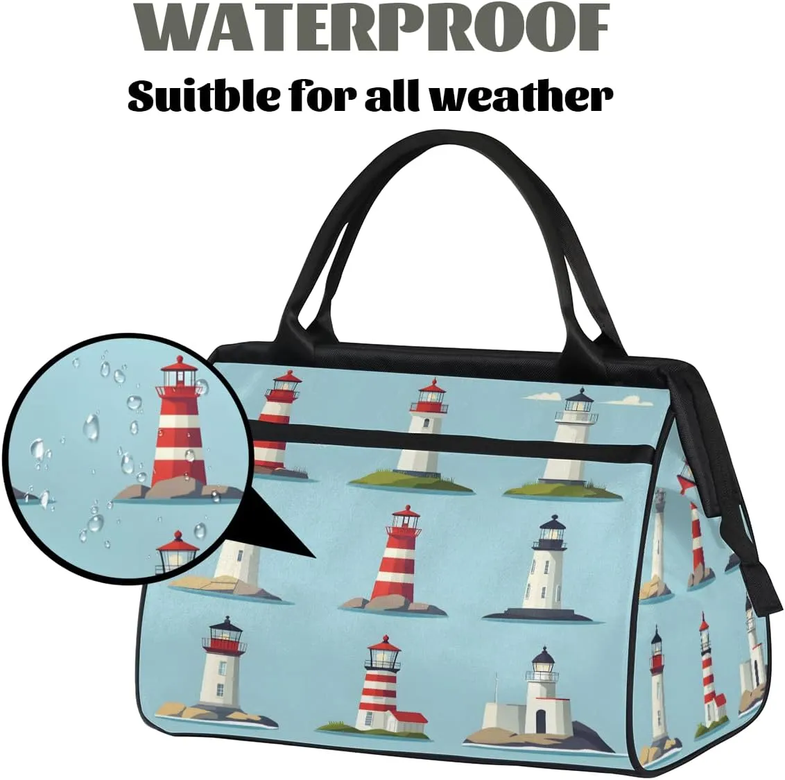 Tote Bag for Women with Zipper, Large Shoulder Bag Handbag for Travel Sports Work