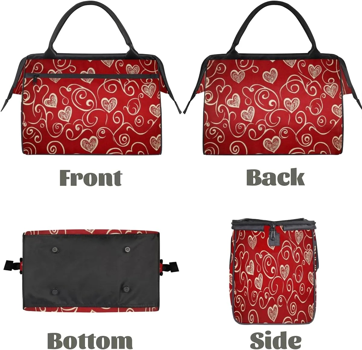 Tote Bag for Women with Zipper, Large Shoulder Bag Handbag for Travel Sports Work