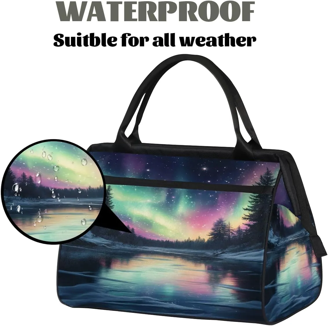 Tote Bag for Women with Zipper, Large Shoulder Bag Handbag for Travel Sports Work