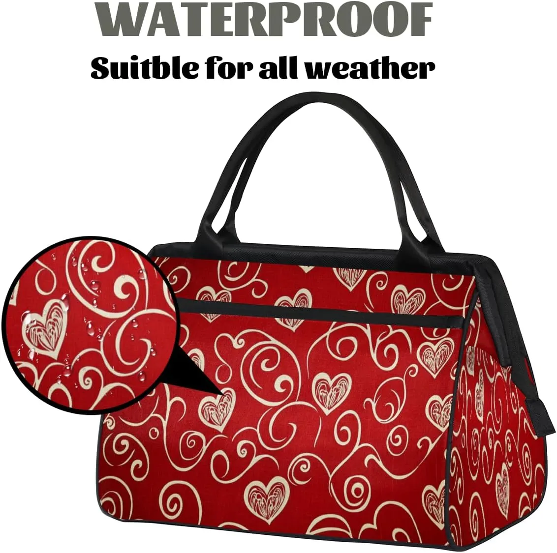 Tote Bag for Women with Zipper, Large Shoulder Bag Handbag for Travel Sports Work