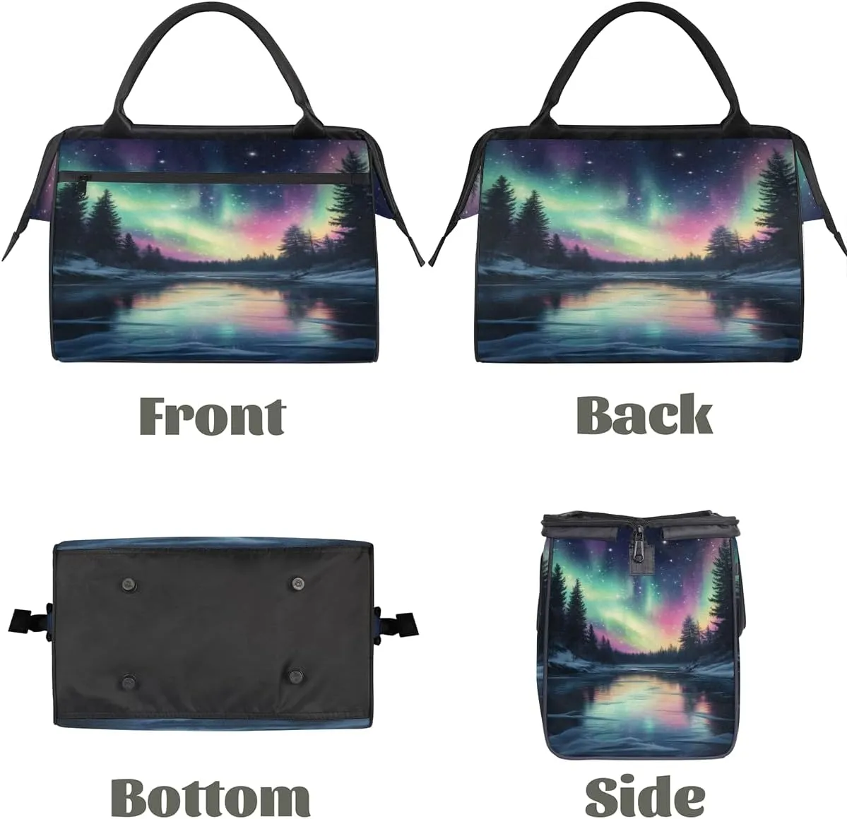 Tote Bag for Women with Zipper, Large Shoulder Bag Handbag for Travel Sports Work