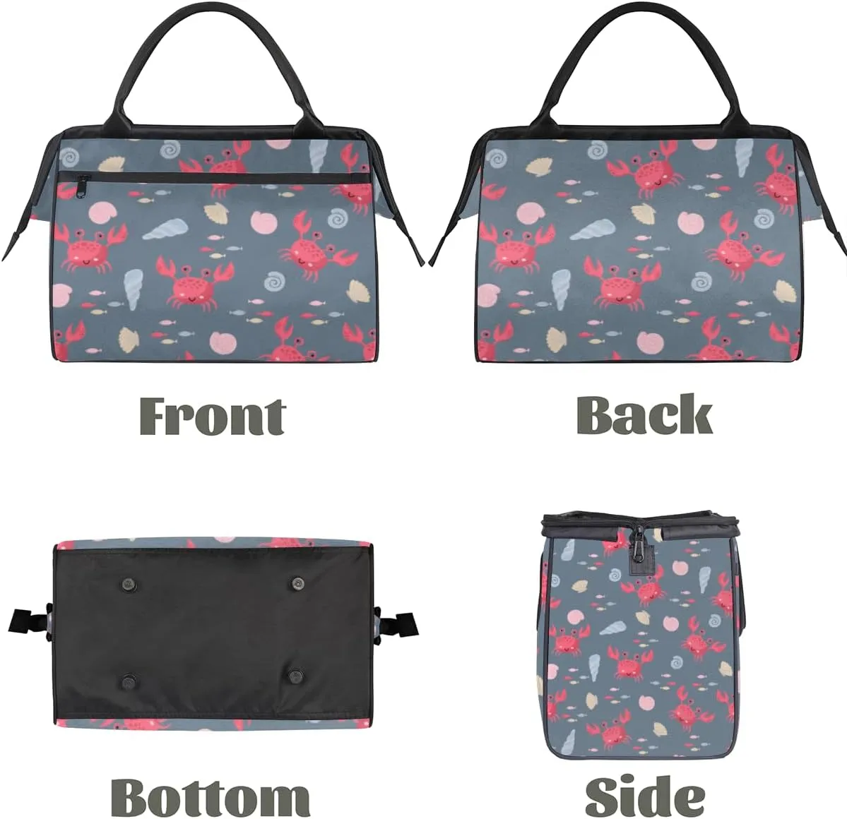 Tote Bag for Women with Zipper, Travel Large Shoulder Bag Handbag for Work, Gym