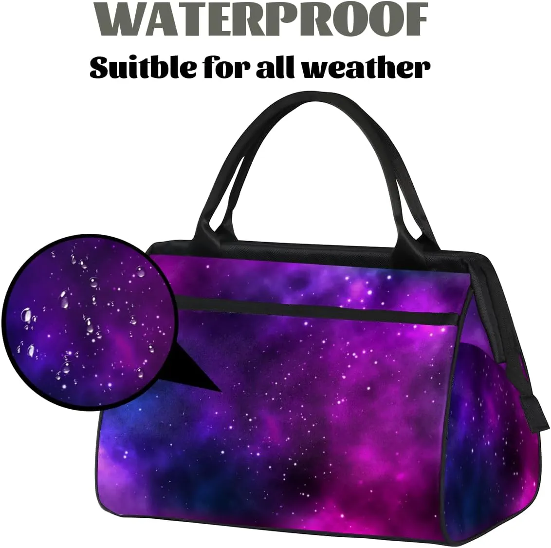 Tote Bag for Women with Zipper, Travel Large Shoulder Bag Handbag for Work, Gym