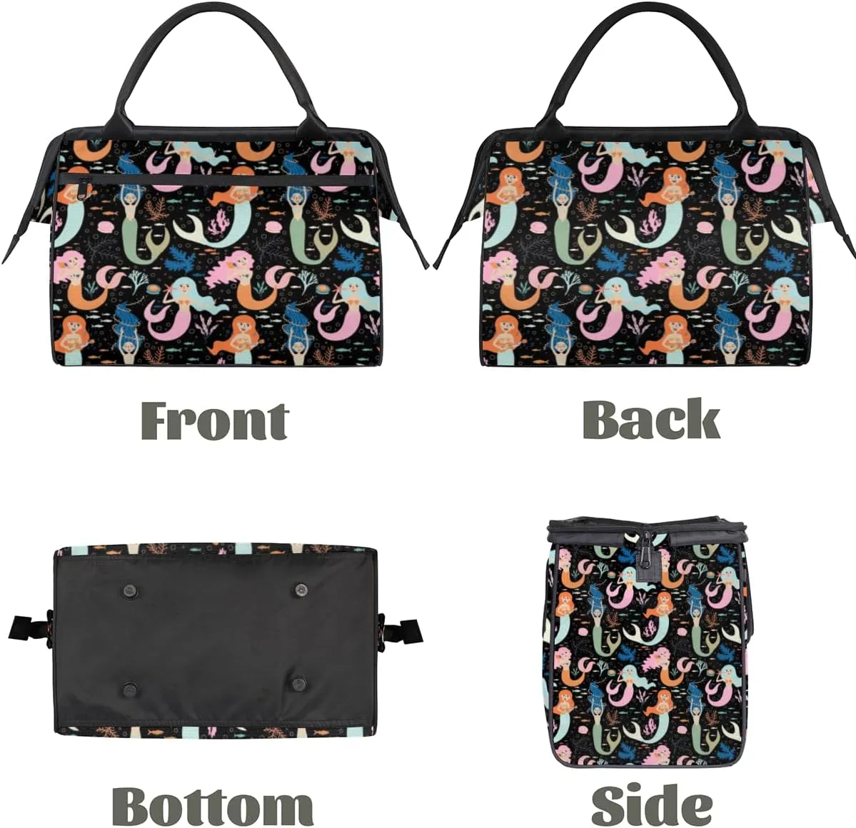 Tote Bag for Women with Zipper, Travel Large Shoulder Bag Handbag for Work, Gym