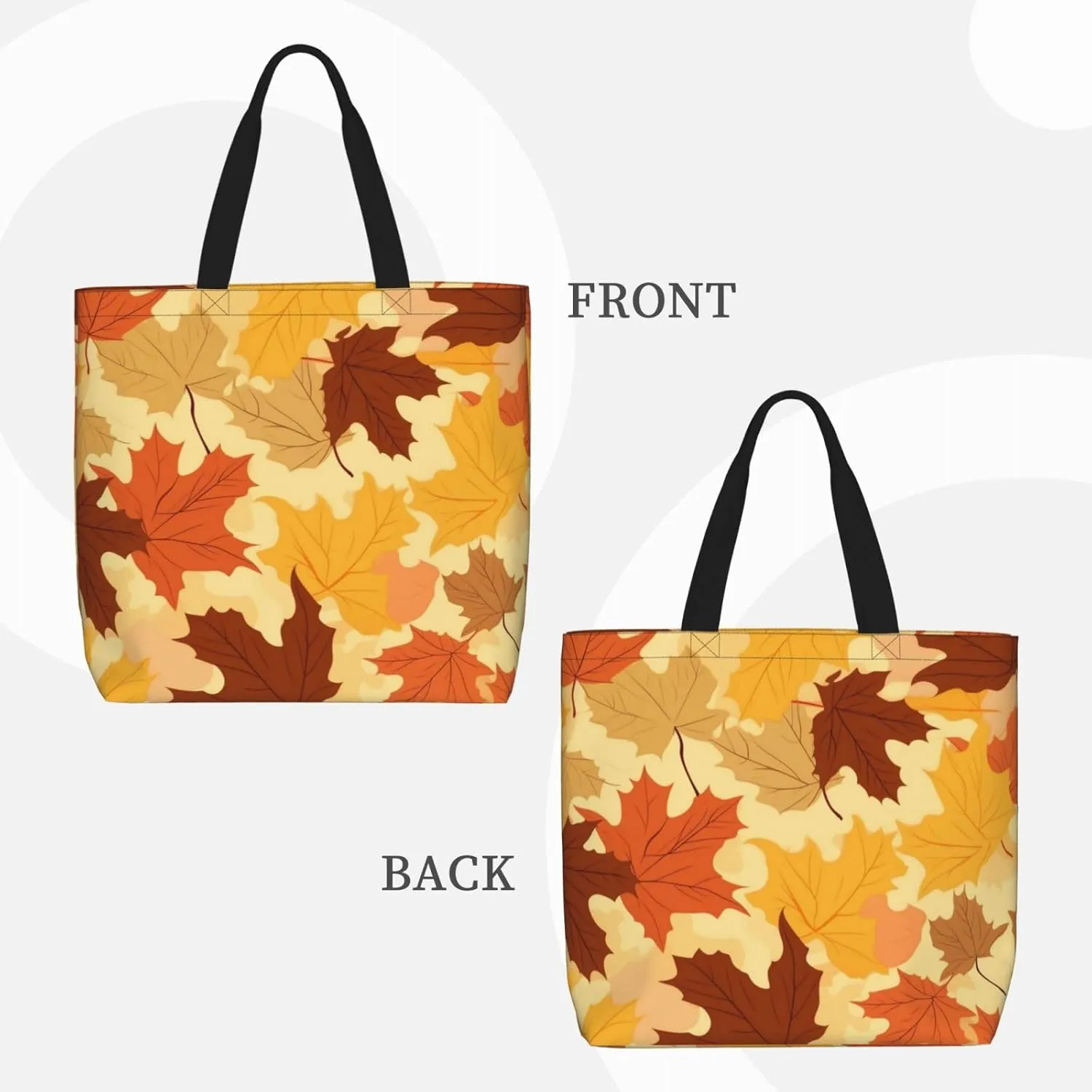 Tote Bag with Zipper Pockets,Large Capacity Shopping Bag,Casual Shoulder Bag for shopping Work Gym